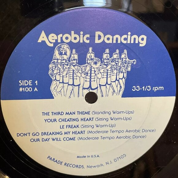 Various Aerobic Dancing (Vinyl, 1981) Parade #100 VG+ Record Only NO COVER LP - Picture 1 of 6